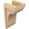 Ekena Millwork 6"W x 6"D x 12"H Wide Warren Rough Cedar Woodgrain TimberThane Corbel, Primed Tan CORUR06X06X12WARRCPR - alternate 4